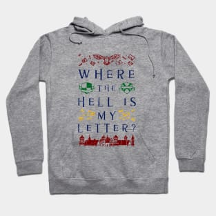 Where the Hell is My Letter HP Wizarding Magical Owl Hoodie